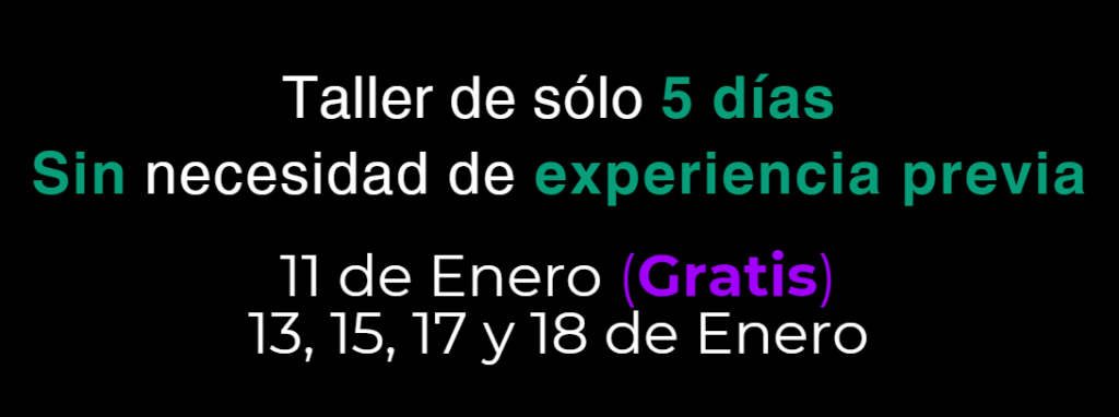 Fechas Taller Enero 2025